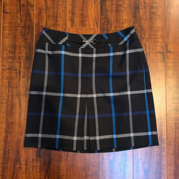 ANN TAYLOR LOFT Plaid Pleat Skirt - Picture 2 of 6